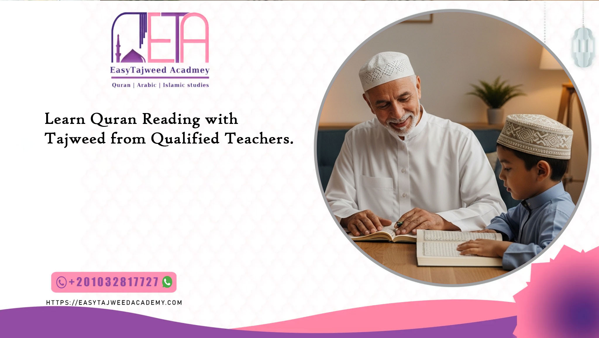 Learn Quran Reading with Tajweed from Qualified Teachers.
