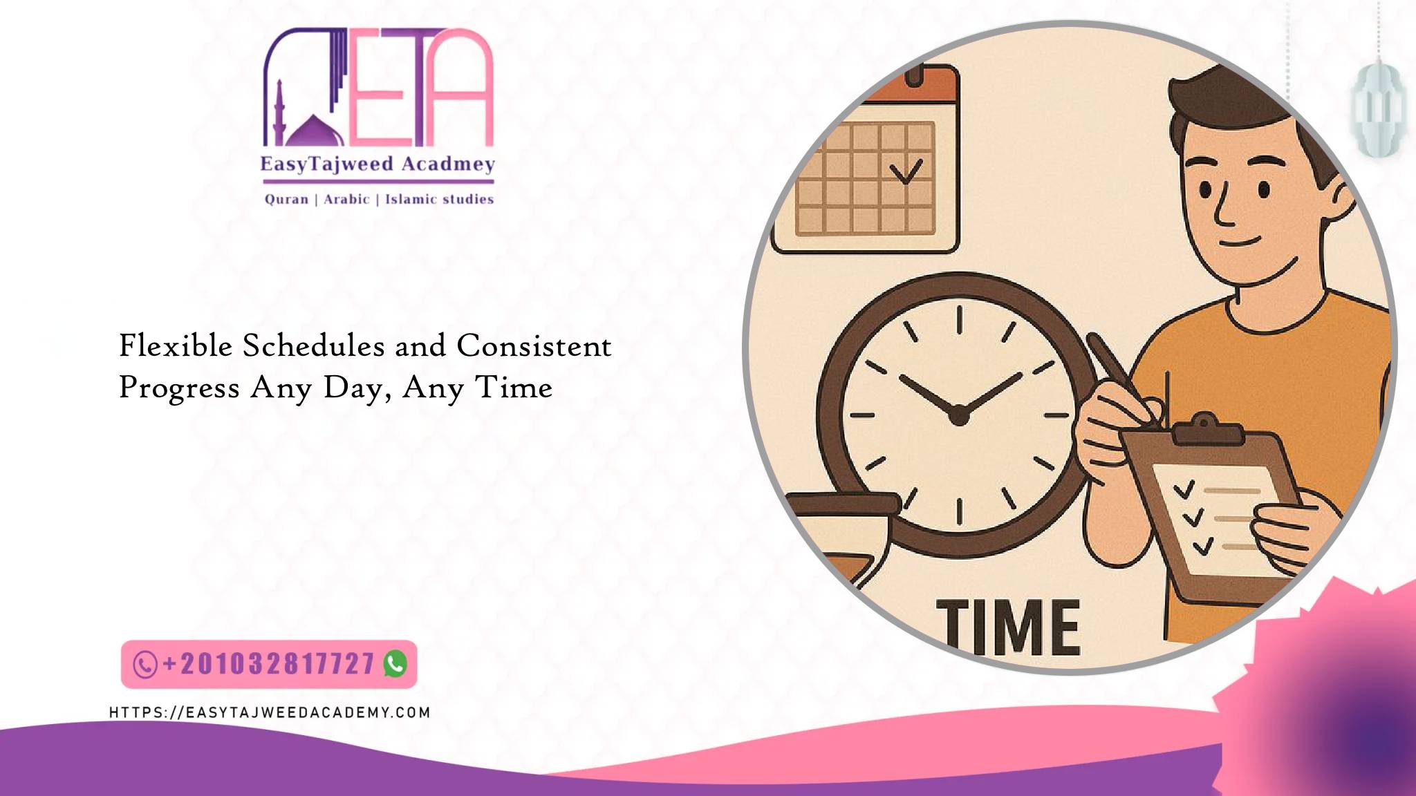 Flexible Schedules and Consistent Progress—Any Day, Any Time