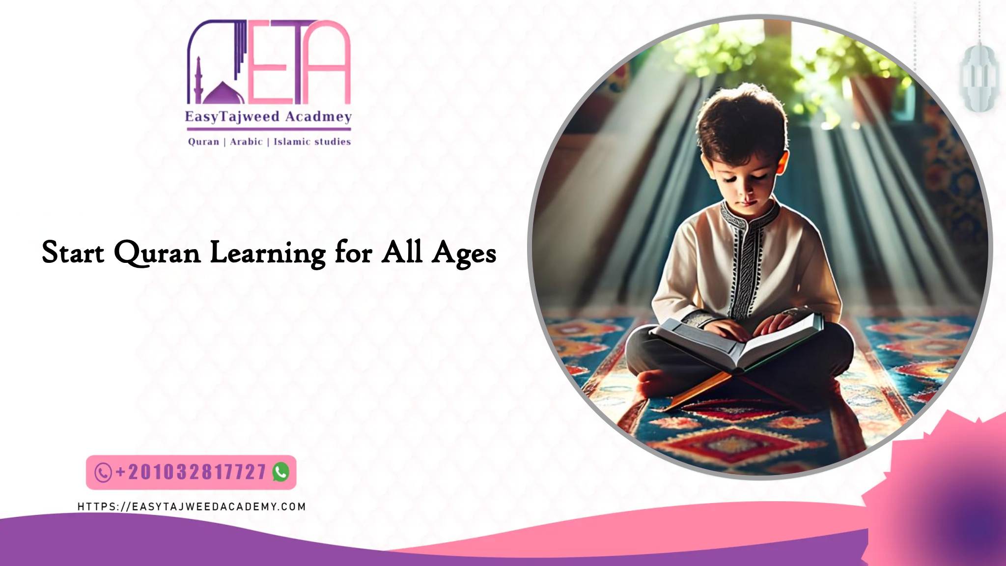 Start Quran Learning for All Ages: free trial, evaluation, and your personalized course plan