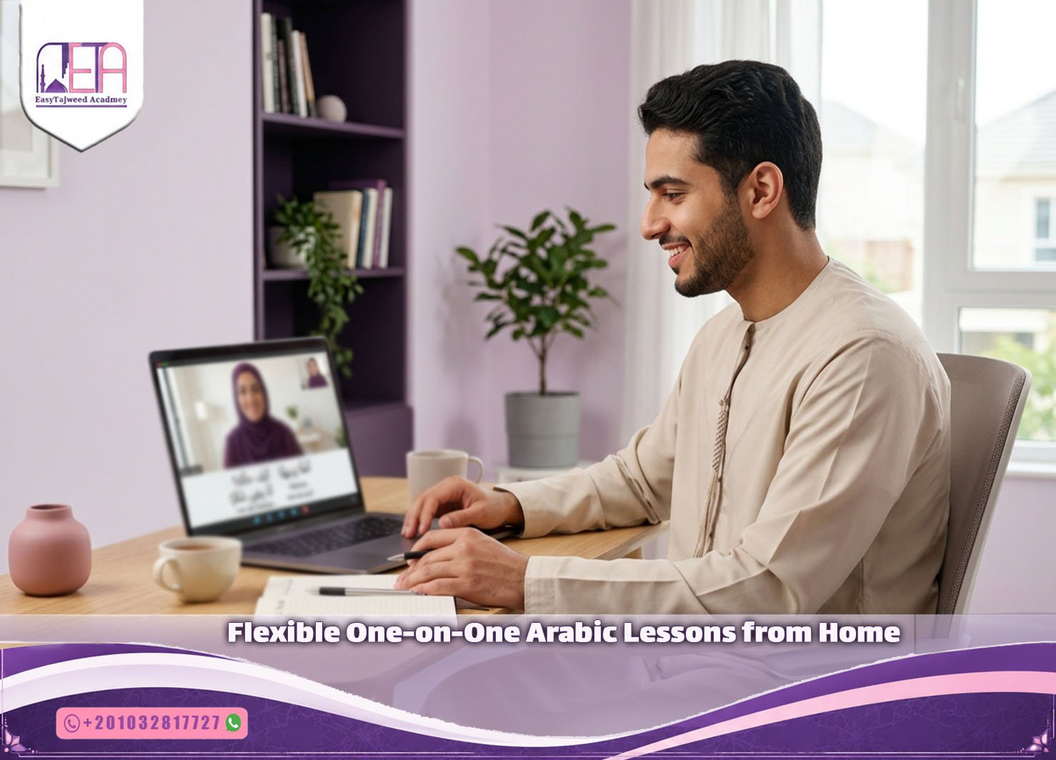 Flexible One-on-One Arabic Lessons from Home